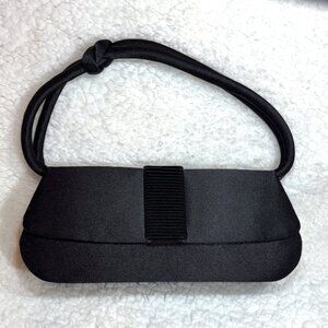 Satin‎ Black Shoulder Bag